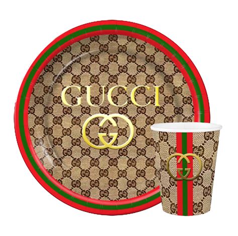 gucci paper plates and cups|gucci flatware.